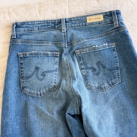 AG Jeans Saige Wide Leg Crop Jeans Light Blue Size 28 - Picture 5 of 7